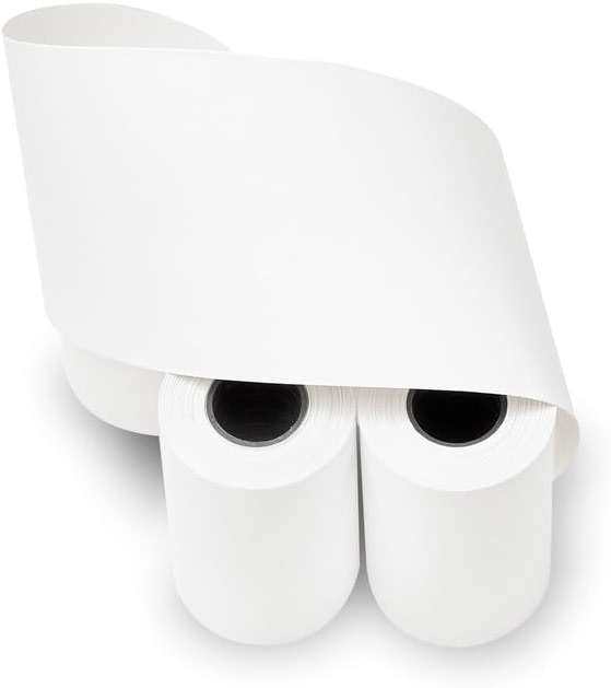 (5 Packs of 10 Rolls) 2 1/4 x 55 thermal paper rolls (50 Rolls) Specially made for Clover Flex Mini, Square Terminal, Ingenico VX 520, PMC05262 Credit Card Receipt Paper - Image 4