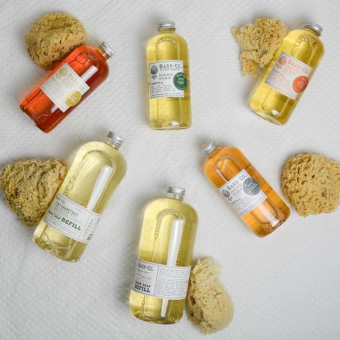 BARR-CO. Hand Soap Refill – Natural Liquid Soap with Essential Oils, Vegan Formula, Blood Orange Amber 16fl oz - Image 4