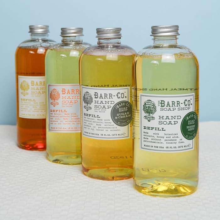 BARR-CO. Hand Soap Refill – Natural Liquid Soap with Essential Oils, Vegan Formula, Blood Orange Amber 16fl oz - Image 5