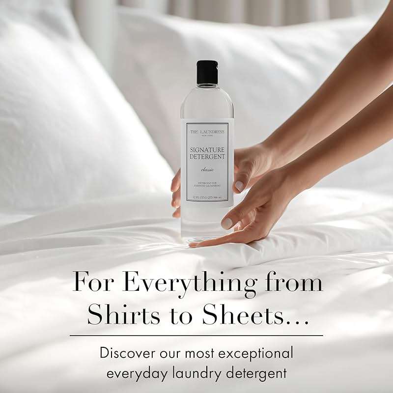 The Laundress Luxury Laundry Detergent, 31 Loads, Scented Signature Classic Fragrance, Concentrated Triple Enzyme Deep Cleaning and Targeted Stain Remover, 96% USDA Biobased Product - Image 2