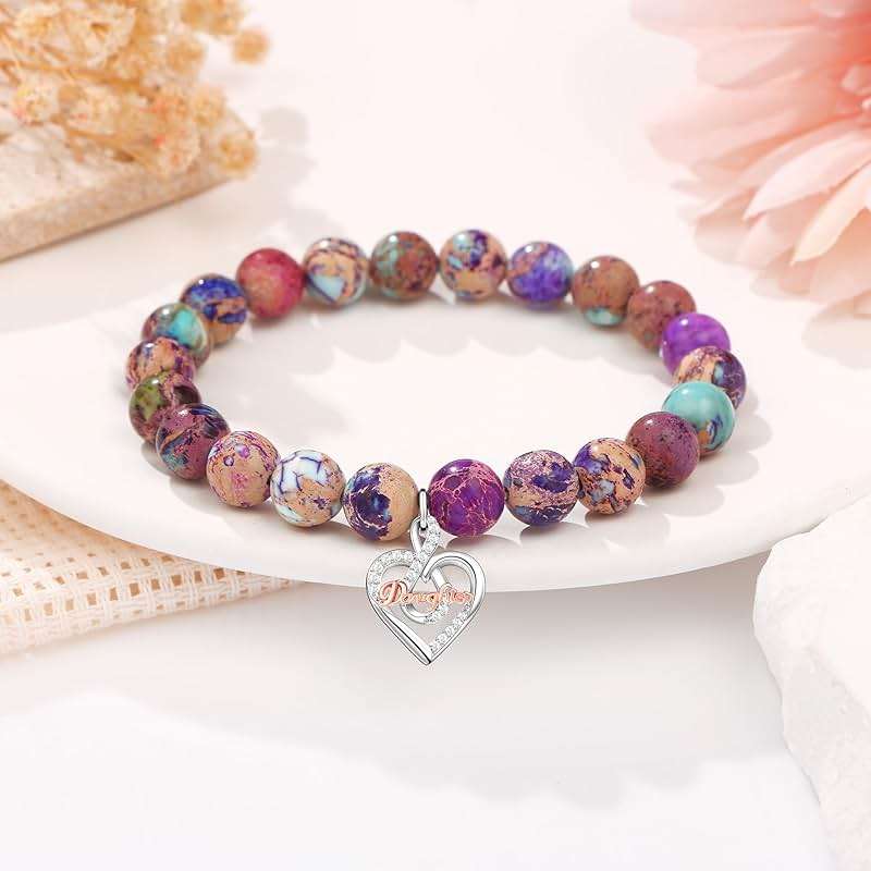 JoycuFF 𝗚𝗶𝗳𝘁𝘀 𝗳𝗼𝗿 𝗪𝗼𝗺𝗲𝗻 𝗙𝗮𝗶𝘁𝗵 𝗖𝗿𝗼𝘀𝘀 𝗕𝗿𝗮𝗰𝗲𝗹𝗲𝘁 Graduation Christmas Valentines Mothers Day Birthday Gifts for Women Her, Meaningful Amazonite Cross Bracelets for Women - Image 6