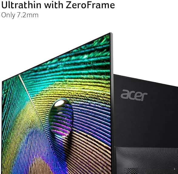 acer SB272U Ebiip 27" WQHD 2560x1440 IPS Zero-Frame Gaming Office Monitor | AMD FreeSync Technology | Ultrathin Stylish Design | 100Hz | 1ms VRB | Low Blue Light | Display Port & 2 x HDMI 2.0 Ports - Image 7