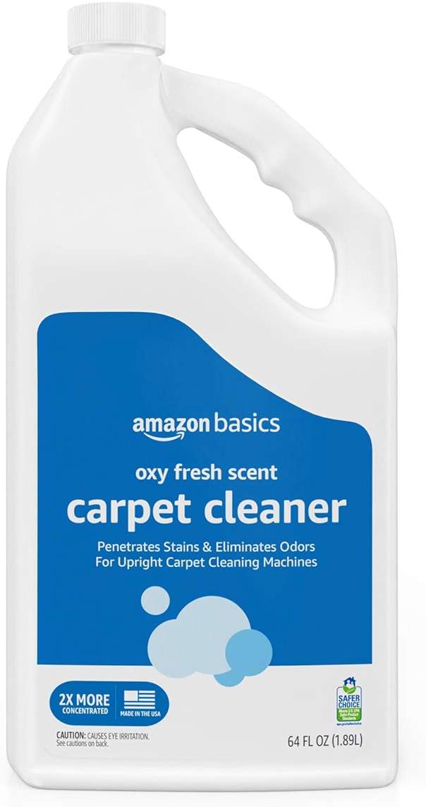 Amazon Basics Carpet Cleaner, Carpet Stain Remover, Fresh Scent, 64 fl oz, Packaging May Vary - Image 1