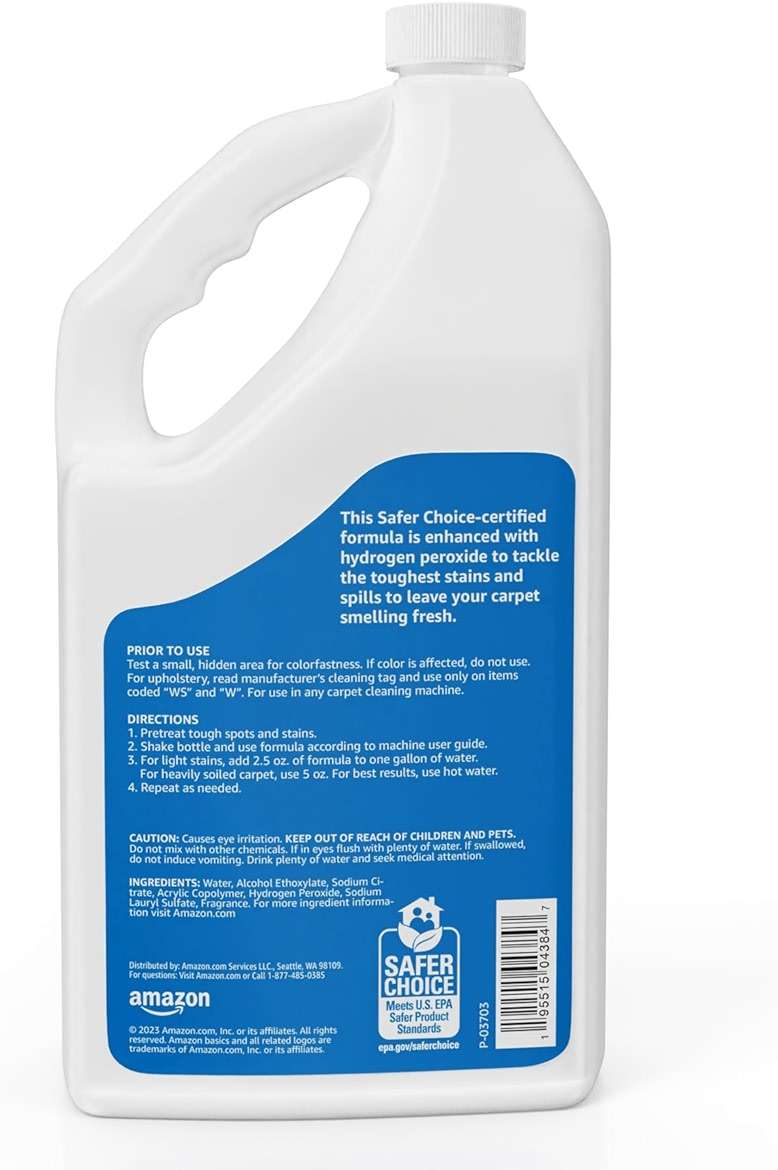 Amazon Basics Carpet Cleaner, Carpet Stain Remover, Fresh Scent, 64 fl oz, Packaging May Vary - Image 2