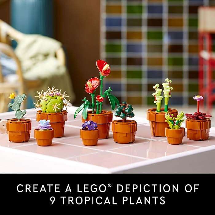 LEGO Botanicals Tiny Plants - Artificial, Fake Indoor Plant Building Set for Home, Kitchen, Desk Decoration, Adults Ages 18+ - Gift for Birthdays - 10329 - Image 3