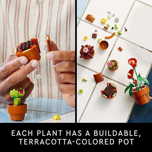 LEGO Botanicals Tiny Plants - Artificial, Fake Indoor Plant Building Set for Home, Kitchen, Desk Decoration, Adults Ages 18+ - Gift for Birthdays - 10329 - Image 5