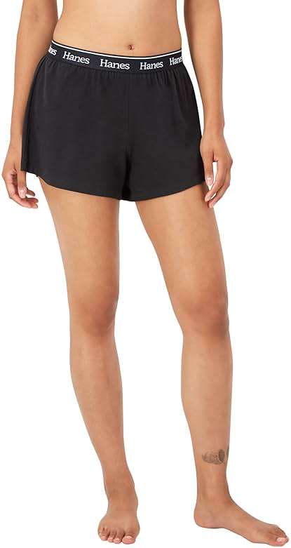 Hanes Womens Originals Pajama Shorts Pack, 2-Pack, Comfywear Pajamas for Women Set, Loungewear Clothing, Sleep Shorts - Image 2