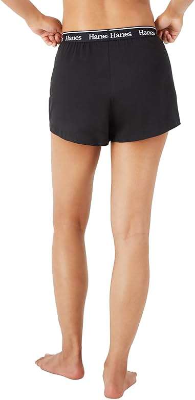 Hanes Womens Originals Pajama Shorts Pack, 2-Pack, Comfywear Pajamas for Women Set, Loungewear Clothing, Sleep Shorts - Image 4
