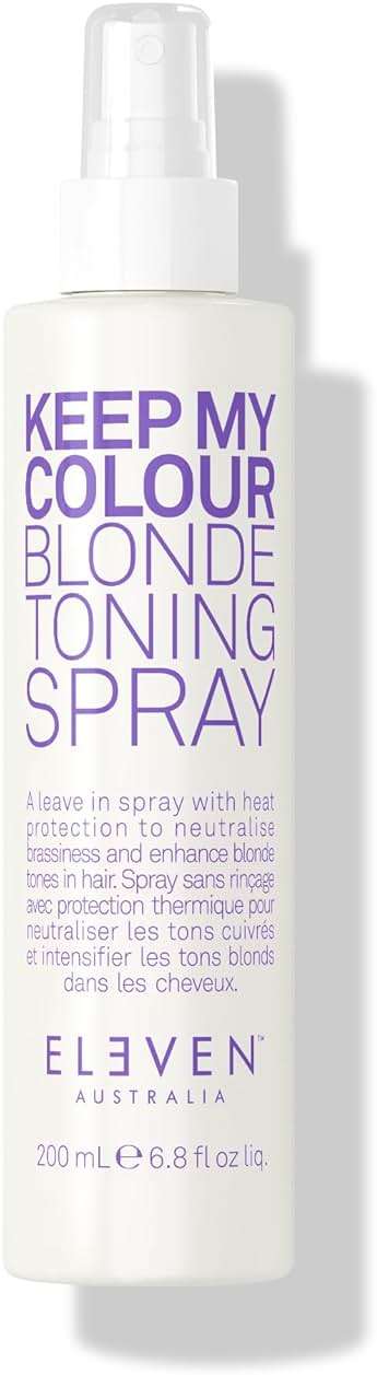 ELEVEN AUSTRALIA Keep My Colour Blonde Leave In Toning Spray - Purple Toner Hair Spray for Silver & Light Blonde Hair, Enhances Color for Brassy, Yellow Tones, Adds Shine, For Men & Women - 6.8 fl oz - Image 1