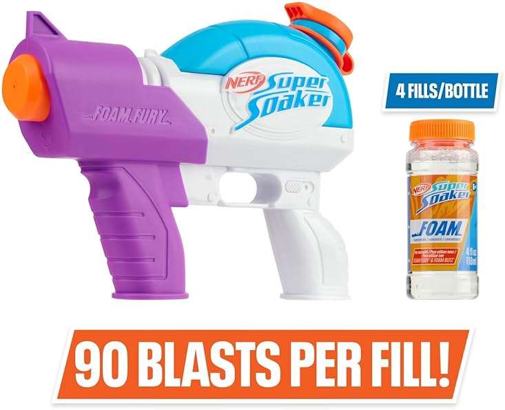 NERF Super Soaker Foam Fury Blaster – The Ultimate Foam Blaster for Outdoor Summer Fun - Image 5