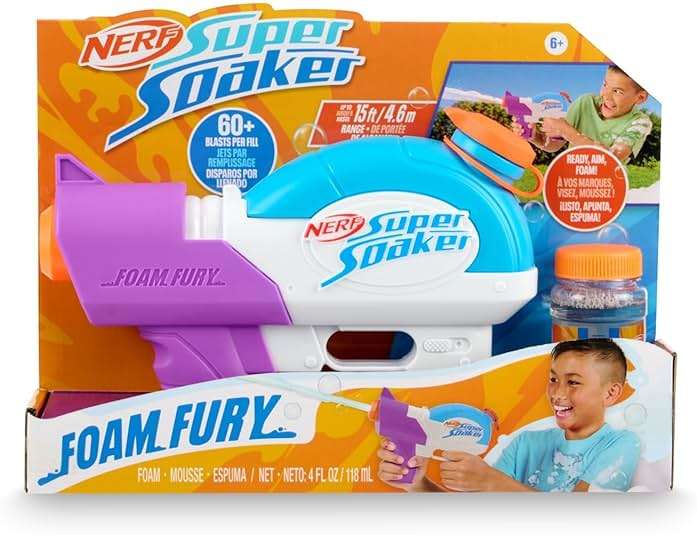 NERF Super Soaker Foam Fury Blaster – The Ultimate Foam Blaster for Outdoor Summer Fun - Image 6
