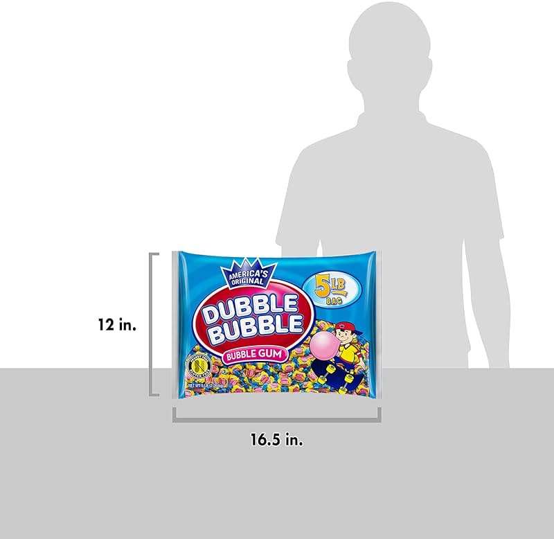 Dubble Bubble Original Twist Bubble Gum - Individually Wrapped Candy - Gluten Free, Kosher & Peanut Free - 5 Pound Bag - Image 6