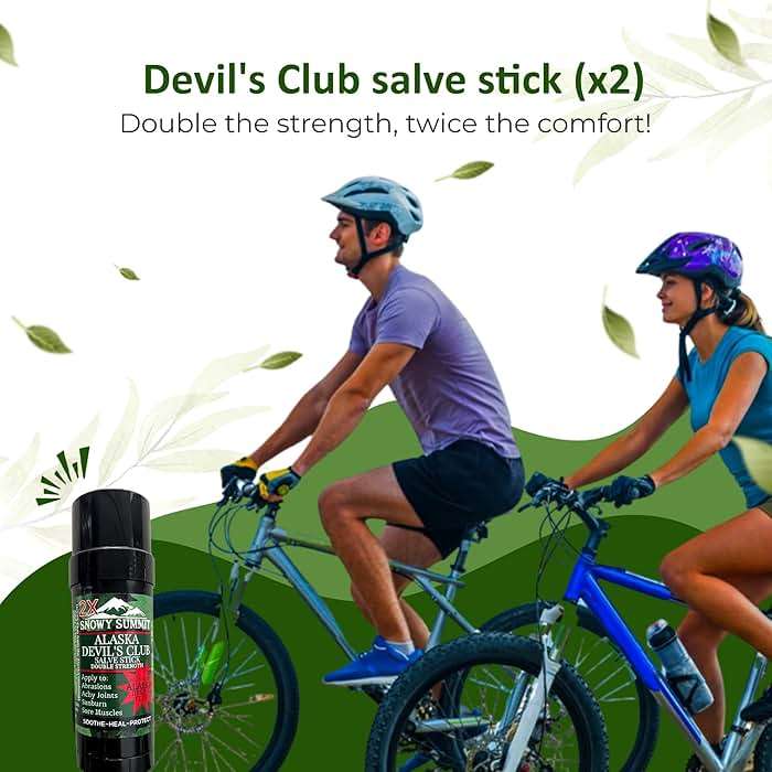 Snowy Summit Devil's Club 2X Salve Stick - All-Natural, Handcrafted Herbal Salve for Mess-Free Application - Muscle Rub In Stick Form with Light Herbal Scent and Portable Design - Image 2