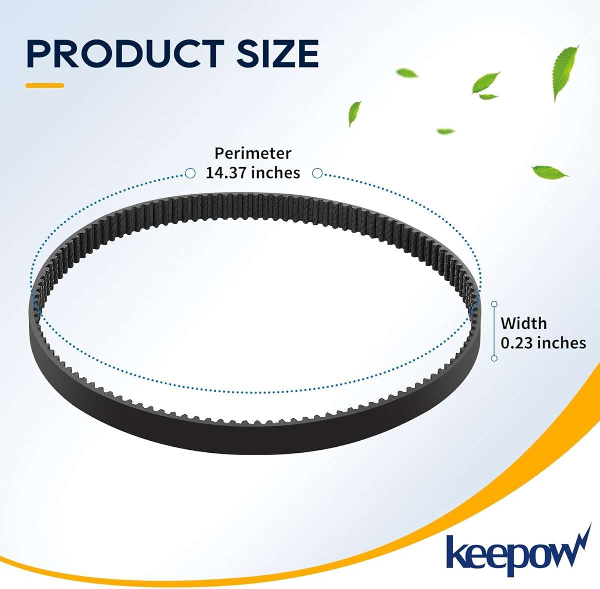KEEPOW Vacuum Belt for Hoover Smartwash Automatic Carpet Cleaner FH52000, FH52000V, FH52001, FH52002, FH52005, FH52002G, FH52004PC, FH52013, FH53000PC, FH52050 (2 Pack) - Image 3