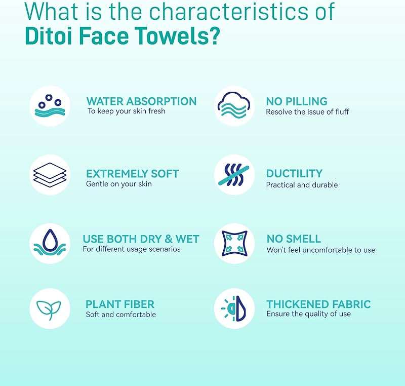 Face Towels, 10"×12" Disposable Face Towel, Face Towelettes XL, Ultra Soft Makeup Remover Dry Wipes, Thick Face Towel for Sensitive Skin, 50 Count (1 Pack) - Image 6