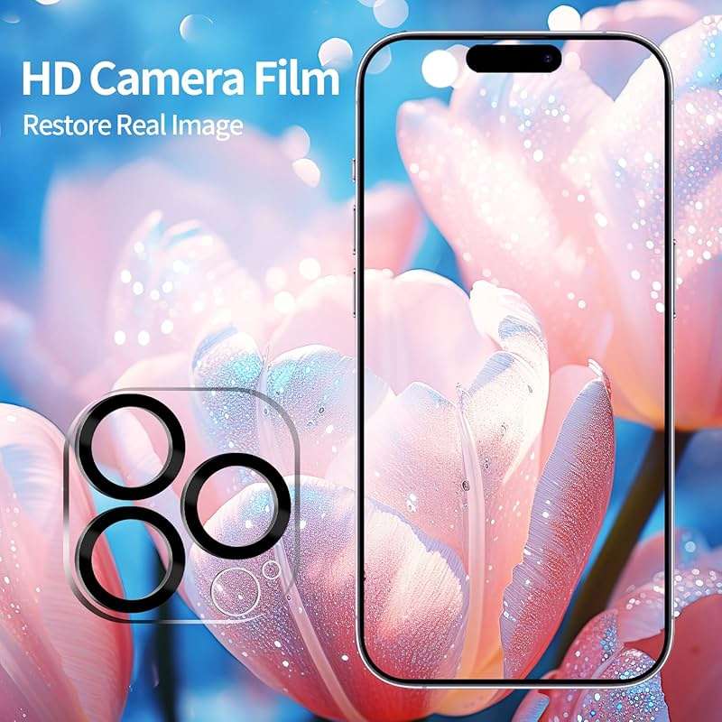 PEHAEL 2+2 Pack for iPhone 15 Pro Max Privacy Screen Protector with Camera Lens Protector Full Coverage Anti-Spy Tempered Glass Film 9H Hardness Easy Installation Bubble Free [6.7 inch] - Image 5