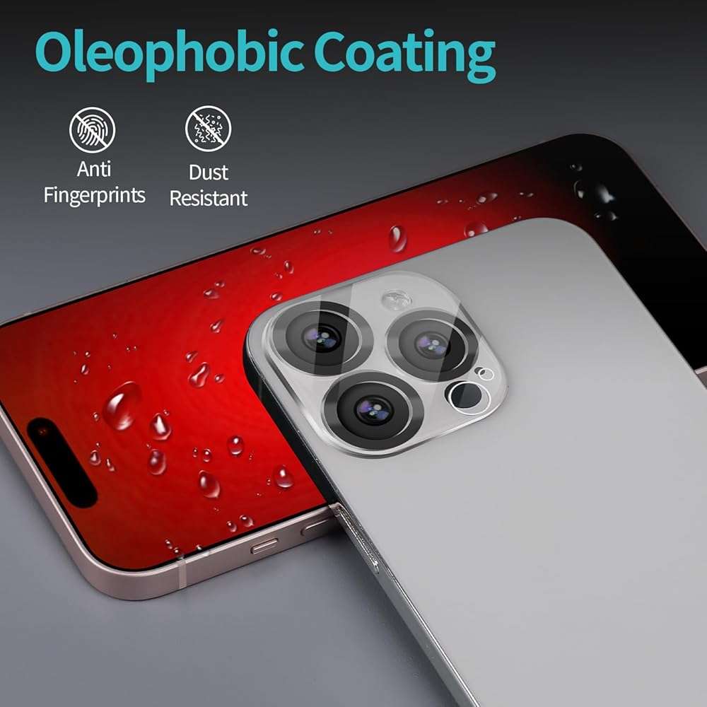 PEHAEL 2+2 Pack for iPhone 15 Pro Max Privacy Screen Protector with Camera Lens Protector Full Coverage Anti-Spy Tempered Glass Film 9H Hardness Easy Installation Bubble Free [6.7 inch] - Image 7