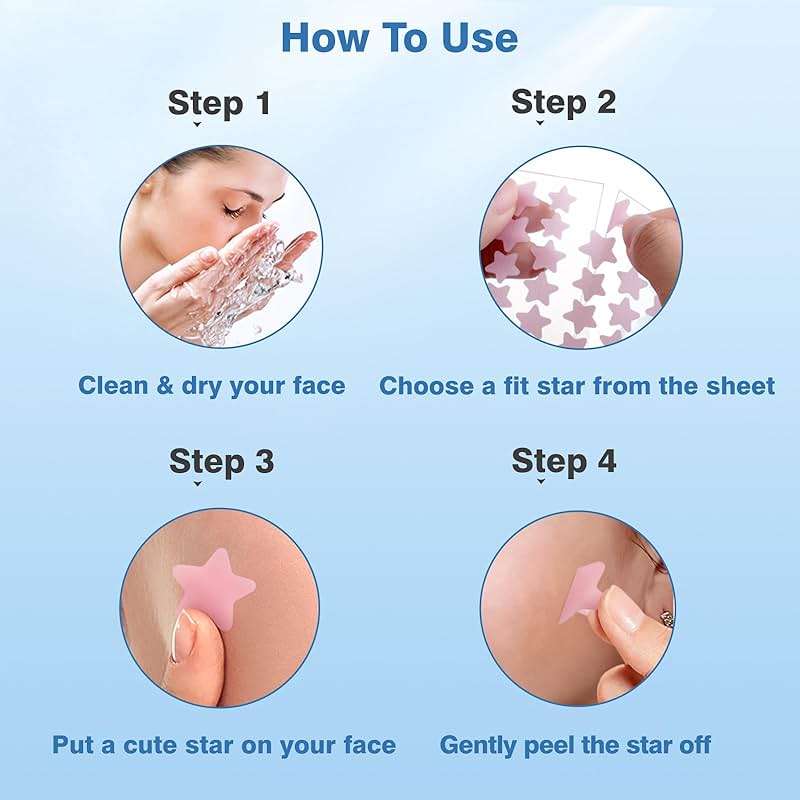 QUSTERE Pimple Patches for Face, Hydrocolloid Acne Patches, Cute Star Zit Covers, Colorful Spot Stickers with Tea Tree, Salicylic Acid & Cica Oil| 3 Sizes (10mm, 12mm & 14mm) |200 Count - Image 7