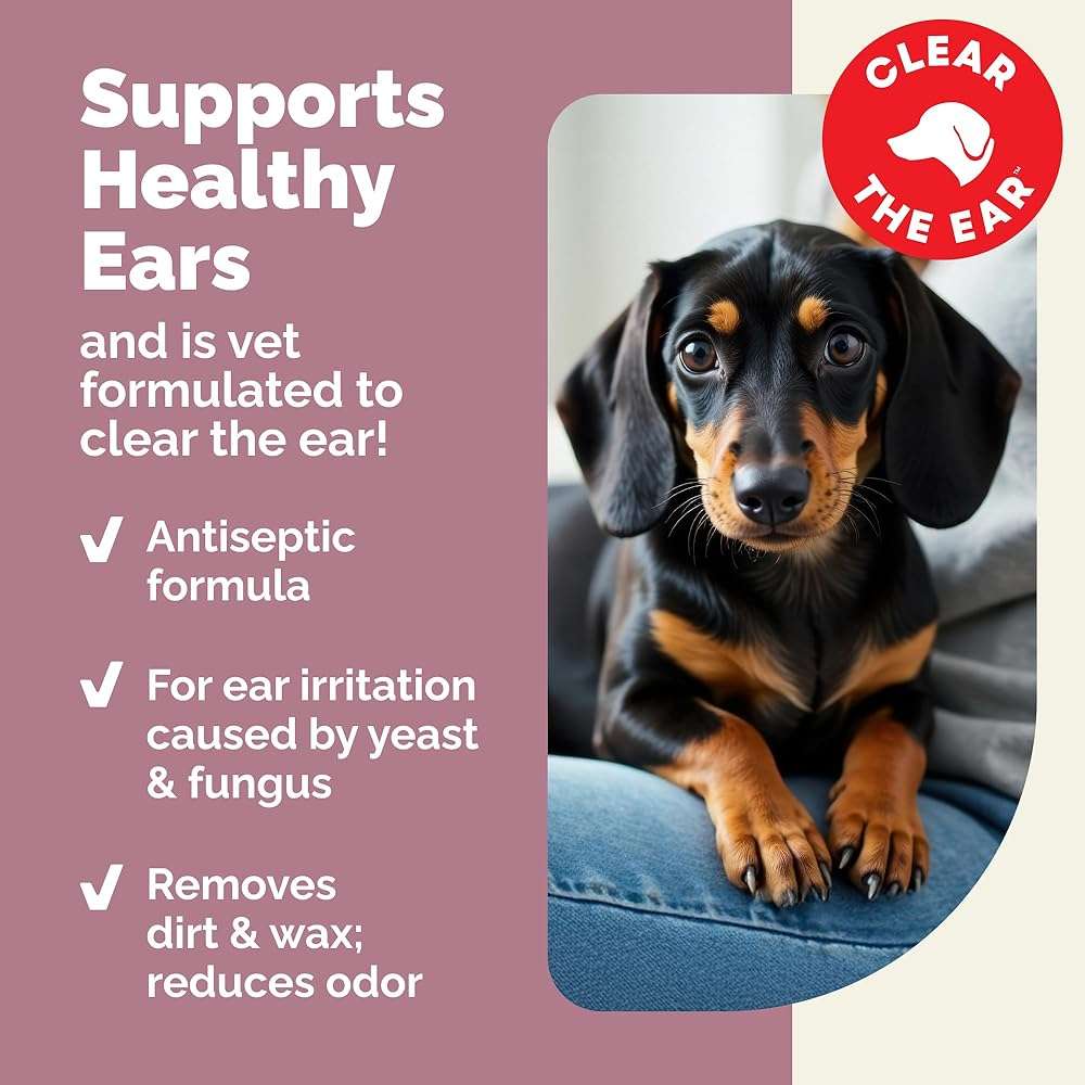 Vetnique Oticbliss Dog Ear Infection Treatment Flush & Ear Cleaner for Dogs & Cats, Antiseptic Antifungal with 0.2% Chlorhexidine and 0.2% Ketoconazole, Medicated Wash for Yeasty Smell, Floppy Ears - Image 4