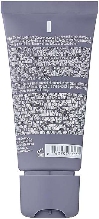 Kristin Ess Hair The One Purple Shampoo Mini Travel Size - Toning for Blonde Hair - Neutralizes Brass + Yellow Tones, Shine Restoring, Sulfate, Silicone and Paraben Free, Color Safe + TSA-Approved - Image 2