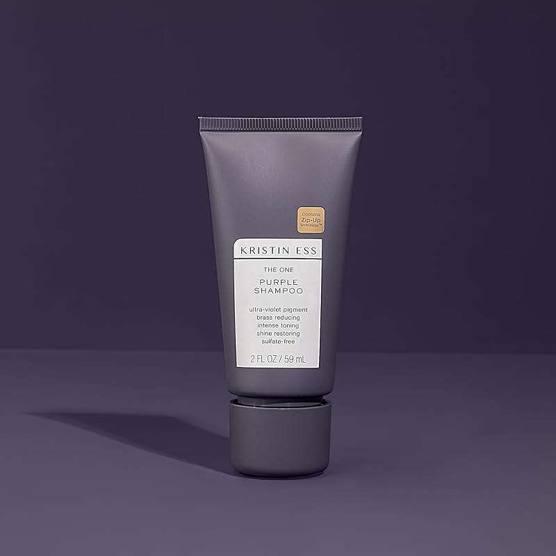 Kristin Ess Hair The One Purple Shampoo Mini Travel Size - Toning for Blonde Hair - Neutralizes Brass + Yellow Tones, Shine Restoring, Sulfate, Silicone and Paraben Free, Color Safe + TSA-Approved - Image 6