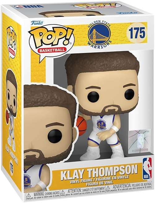 Funko POP! NBA: Warriors - Klay Thompson - Collectable Vinyl Figure - Gift Idea - Official Merchandise - for Kids & Adults - Sports Fans - Model Figure for Collectors and Display - Image 1