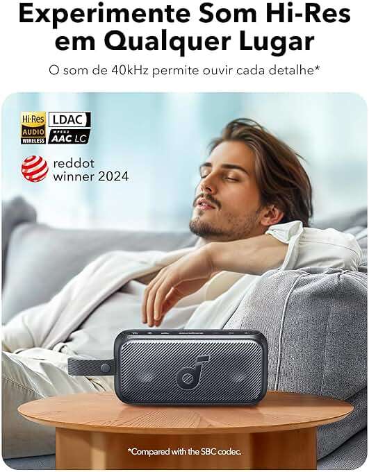 Soundcore Motion 300 by Anker, Bluetooth Speaker, Wireless Hi-Res Portable Speaker, IPX7 Waterproof, BassUp, Bluetooth 5.3, 30W Stereo Sound, 13H Playtime for Home, Shower, Outdoor, and Travel - Image 2