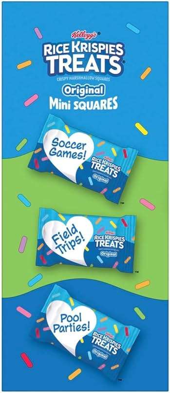 Rice Krispies Treats Mini Squares, Original with Rainbow Sprinkles (52 ct.) - Image 4
