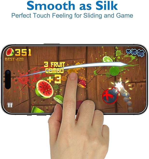 Mothca 2 Pack Matte Glass Screen Protector for iPhone 15 Pro Max[6.7 inch] + 2 Pack Camera Lens Protector, Anti-Glare & Anti-Fingerprint Case Friendly Tempered Glass Film, Bubble Free, Smooth as Silk - Image 5