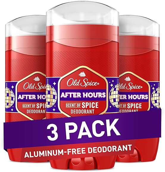 Old Spice Aluminum Free Deodorant for Men, 24/7 Odor Protection, 24/7 Freshness & Lasting Scent, Afterhours with Spice Scent, 3.0 oz (Pack of 3) - Image 1