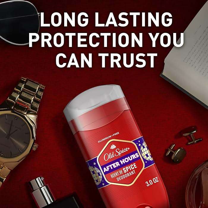 Old Spice Aluminum Free Deodorant for Men, 24/7 Odor Protection, 24/7 Freshness & Lasting Scent, Afterhours with Spice Scent, 3.0 oz (Pack of 3) - Image 5