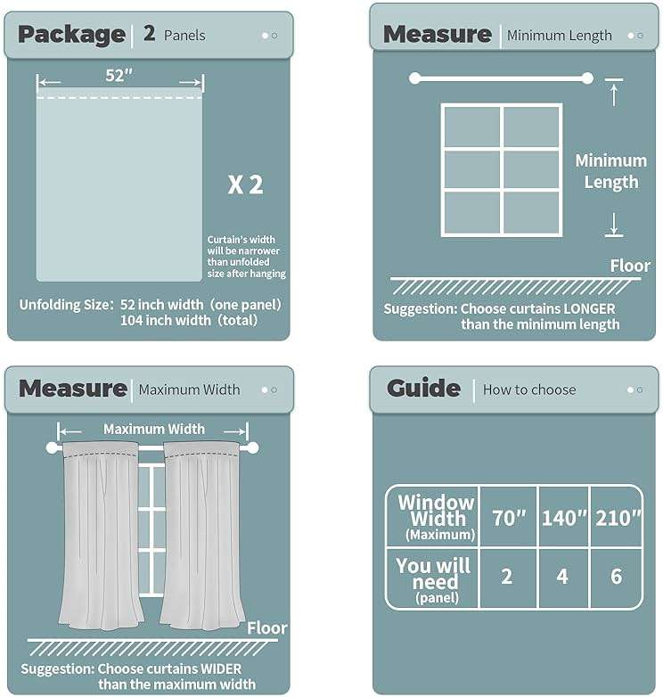 BGment Full Blackout Curtains with Thermal Insulation Liner Curtains 95 Inches Long, Rod Pocket and Back Tab Double Layer Room Darkening Window Curtain for Bedroom(52 x 95 Inch, 2 Panels, Pink) - Image 5