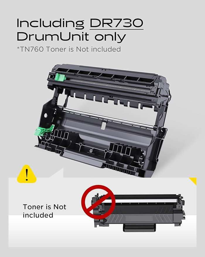 iNKPAD DR730 Drum Unit Compatible Replacement for DR-730 Drum Units to use with MFC-L2710DW MFC-L2750DW HL-L2390DW HL-L2395DW HL-L2350DW DCP-L2550DW HL-L2370DW Printers (2 Drum, NOT Toner) - Image 2