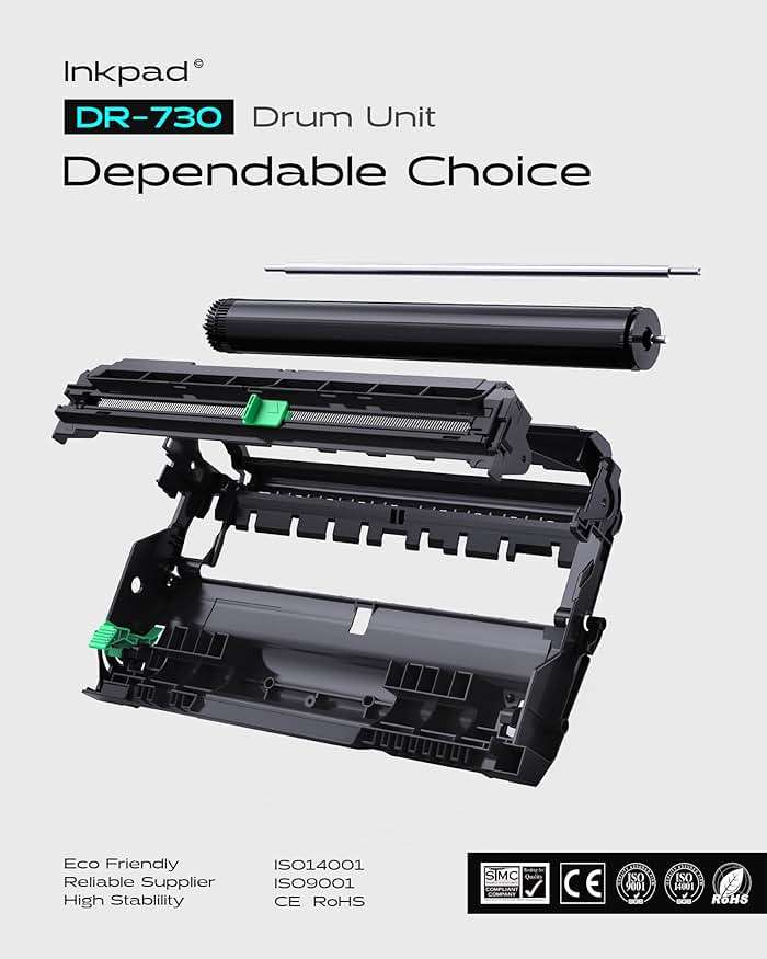 iNKPAD DR730 Drum Unit Compatible Replacement for DR-730 Drum Units to use with MFC-L2710DW MFC-L2750DW HL-L2390DW HL-L2395DW HL-L2350DW DCP-L2550DW HL-L2370DW Printers (2 Drum, NOT Toner) - Image 7