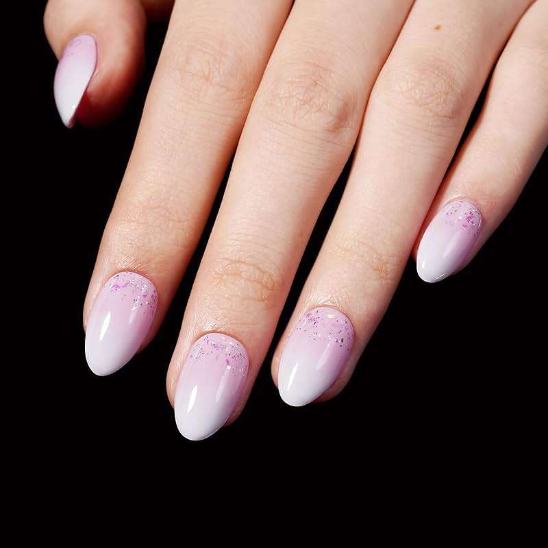 AILLSA Short Almond Nail Tips 450PCS Acrylic Gel Double-sided Matte Clear Pre-Buff Gel Nail Tips No Need Base Coat Press on Nails Tips for Extension 15 Sizes - Image 6