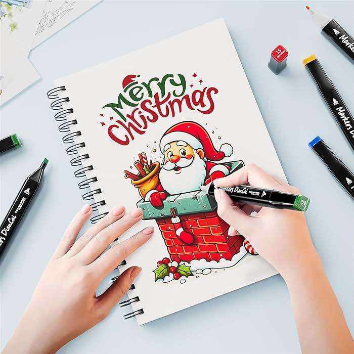 DTXDTech Alcohol Markers 80 Colors,Chisel & Fine Dual Tip Marker Set for Adults,Permanent Markers Pens Coloring Alcohol Marker Perfect Halloween Christmas Gift for Painting Coloring Sketching - Image 2