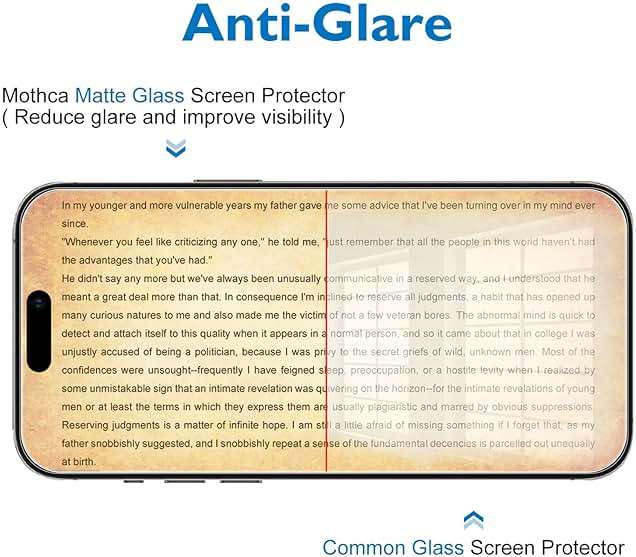 Mothca 2 Pack Matte Glass Screen Protector for iPhone 15 Pro [6.1 inch] + 2 Pack Camera Lens Protector, Anti-Glare & Anti-Fingerprint Case Friendly Tempered Glass Film, Bubble Free, Smooth as Silk - Image 6