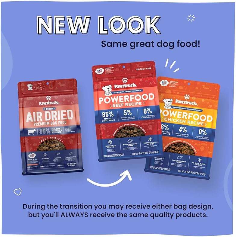 Pawstruck Air Dried Dog Food with Real Beef, Grain-Free, Made in USA, Non-GMO & Vet Recommended, High Protein Limited Ingredient Full-Feed for All Breeds & Ages, 2lb Bag - Image 2