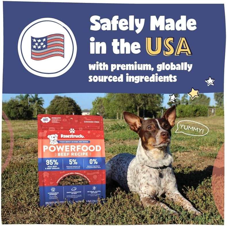 Pawstruck Air Dried Dog Food with Real Beef, Grain-Free, Made in USA, Non-GMO & Vet Recommended, High Protein Limited Ingredient Full-Feed for All Breeds & Ages, 2lb Bag - Image 5
