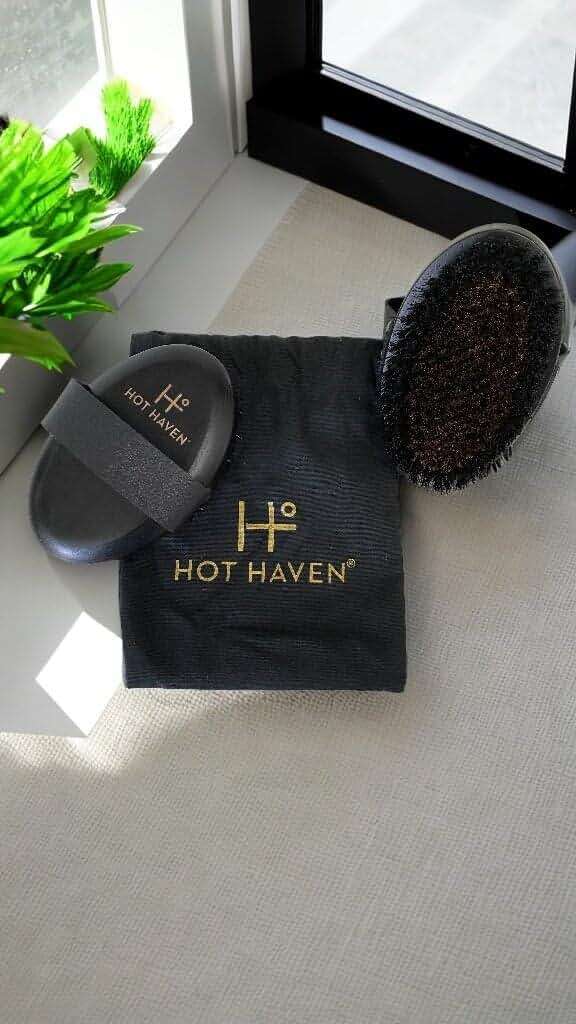 HOT HAVEN Ionic Copper Dry Brushing Body Brush for Lymphatic Drainage, Exfoliating Body Dry Brush for Radiant Skin, Dry Skin Brush for Cellulite, Blood Circulation Improvement, Reduce Stress - Image 8