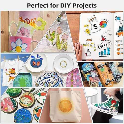 SMOOTHERPRO Acrylic Paint Markers, 24 Colors Dual Tip Acrylic Paint Pens for Wood, Canvas, Stone, Pumpkins, Rock Painting, Glass, Plastic, Ceramic, DIY Crafts Art Supplies - Image 6
