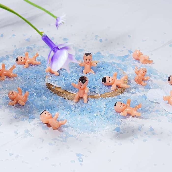 Bouclel Party Decorations Mini Plastic Babies Party Supplies Shower ice cube Game Decor Supplies（40 PCS 1in） - Image 3