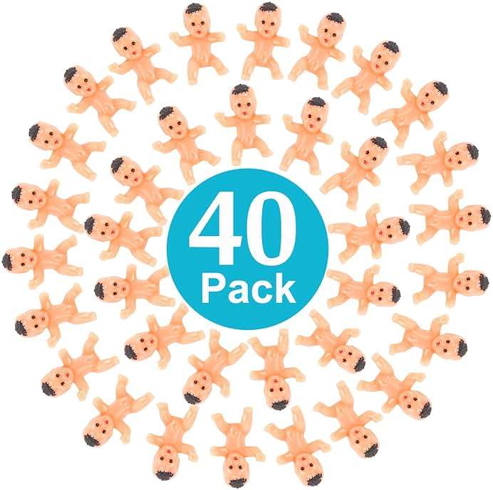 Bouclel Party Decorations Mini Plastic Babies Party Supplies Shower ice cube Game Decor Supplies（40 PCS 1in） - Image 4
