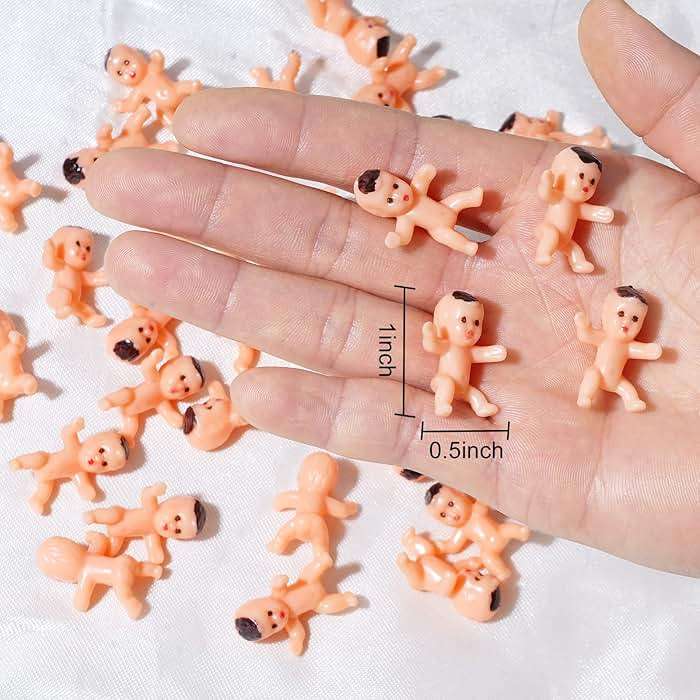 Bouclel Party Decorations Mini Plastic Babies Party Supplies Shower ice cube Game Decor Supplies（40 PCS 1in） - Image 5