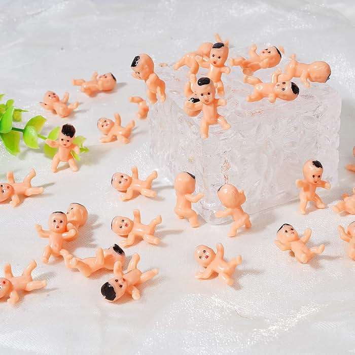 Bouclel Party Decorations Mini Plastic Babies Party Supplies Shower ice cube Game Decor Supplies（40 PCS 1in） - Image 7