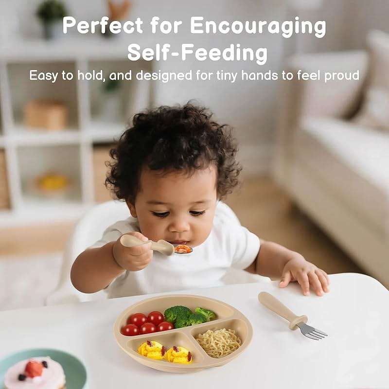 Eascrozn Toddler Utensils, 6 Pack kids Silverware Set with Silicone Handle, 18/8 Stainless Steel Children Safe Forks and Spoons, Dishwasher Safe - Image 5