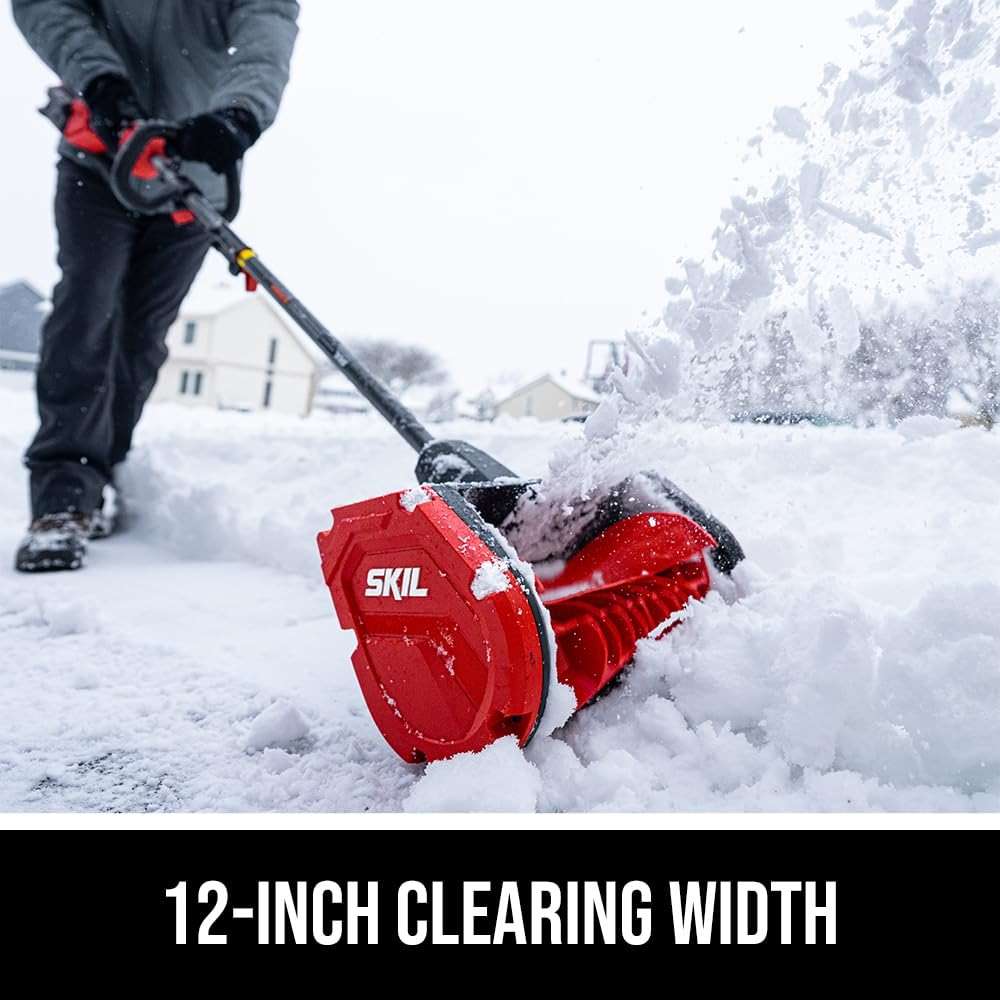 SKIL PWR CORE 40 Brushless 40V Multi-Head System, 12-Inch Snow Shovel Kit, 20'ft Throwing Distance, Includes 4.0Ah Battery and Charger - PSS1200C-10 - Image 3