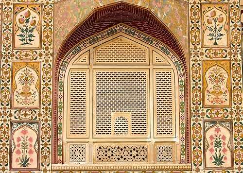 BELECO 7x5ft Fabric Indian Palace Backdrop India Jaipur Fort Religious Hindu Architecture Hinduism Background for Photograph Indian Themed Travel Party Decorations Baby Shower Photo Shooting Props - Image 1