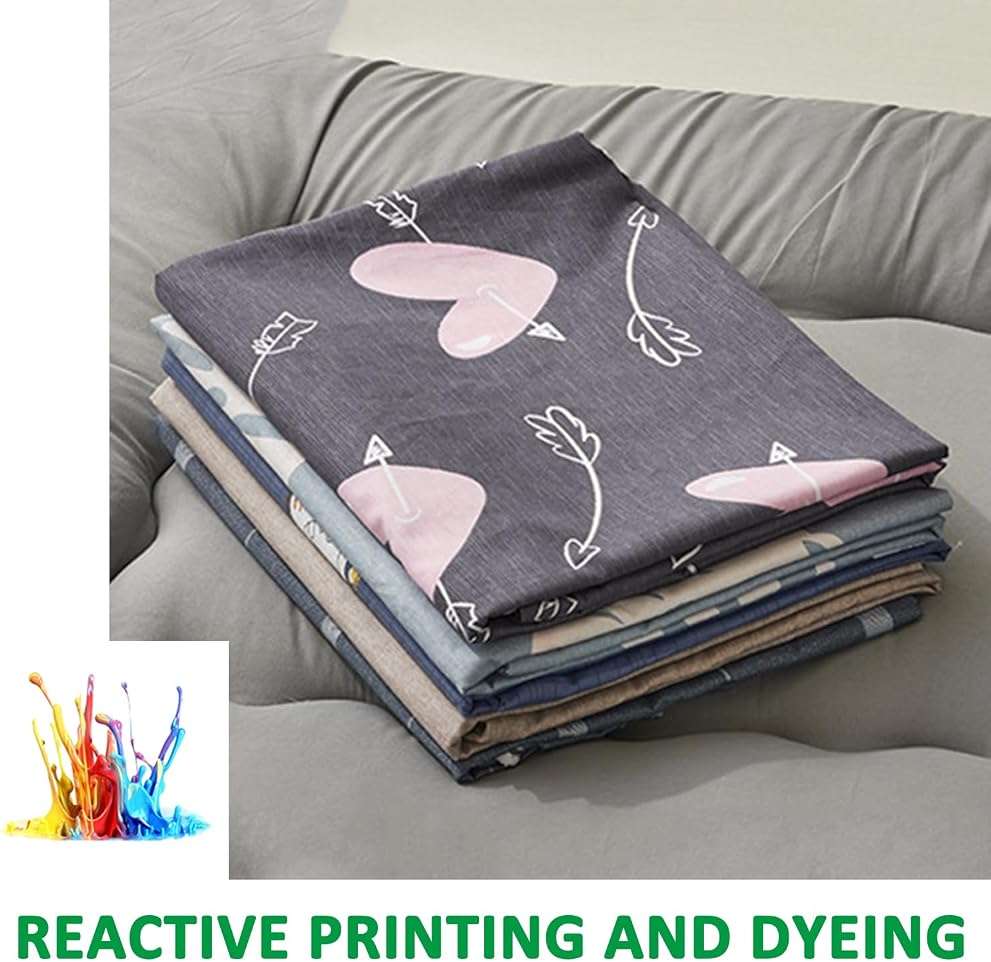 Futon Floor Mattress Cover Twin,100% Cotton Cover for Traditional Shikibuton Futon Mattress,Soft Washable Protective Cover Dust Cover with Zipper,Leaf,Twin/90x200cm - Image 7