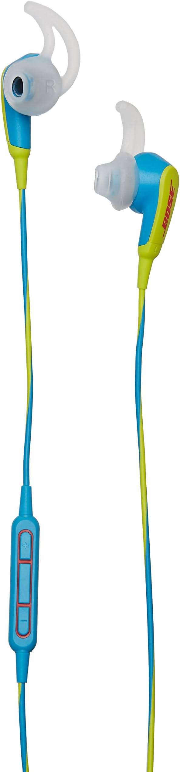 Bose SoundSport in-Ear Headphones for Apple Devices – Neon Blue, Sweat-Resistant, Inline Mic/Remote (Renewed) - Image 1